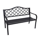 Steel Outdoor Garden Bench Elegant