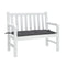 Garden Bench Cushion Anthracite 100X50X7 Cm Oxford Fabric
