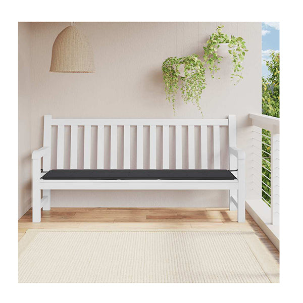 Garden Bench Cushion Black 200X50X4 Cm Oxford Fabric