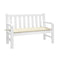 Garden Bench Cushion Cream 120X50X7 Cm Oxford Fabric