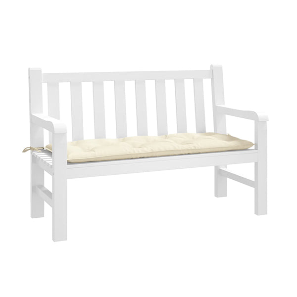 Garden Bench Cushion Cream 120X50X7 Cm Oxford Fabric