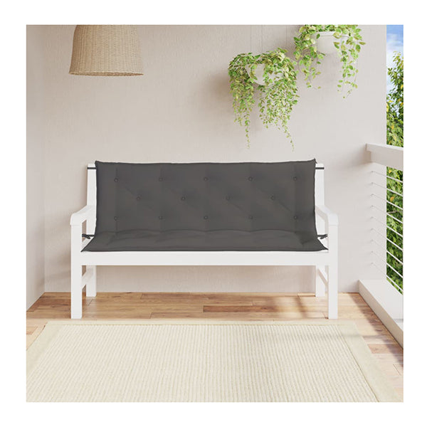 Garden Bench Cushions 2Pcs Anthracite 150X50X7Cm Oxford Fabric