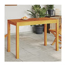 Garden Dining Table 110X55X75 Cm Solid Wood Acacia