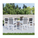 Garden Lowback Chair Cushions 6 Pcs Anthracite Oxford Fabric