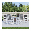 Garden Lowback Chair Cushions 6 Pcs Black 100X50X3 Cm Oxford Fabric
