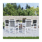 Garden Lowback Chair Cushions 6 Pcs Black 100X50X3 Cm Oxford Fabric