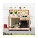 Garden Potting Bench Table Wooden Planting Workstation