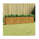 Garden Raised Bed 360X40X80 Cm Corten Steel