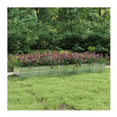 Garden Raised Bed 400X80X45 Cm Galvanized Steel Silver