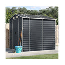 Garden Shed Anthracite 191X215X198 Cm Galvanised Steel