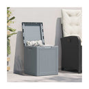 Garden Storage Box 90L Grey Pp Rattan