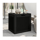 Garden Storage Box Black Polypropylene