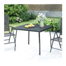 Garden Table Anthracite 100X100X72 Cm Steel Mesh
