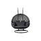 Outdoor Egg Swing Hanging Pod Chair Wicker Cushion 2 Person Grey