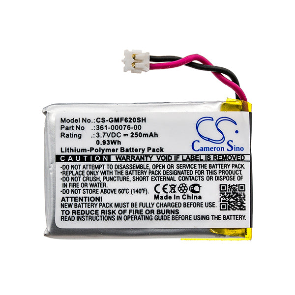 Cameron Sino Cs Gmf620Sh 250Mah Replacement Battery For Garmin