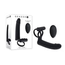 Gender X Full Swing Cock Ring With Double Penetrator Dildo Black