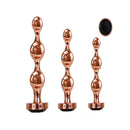 Gender X Gold Digger Set Rose Gold Metallic Butt Plugs Set Of 3 Sizes