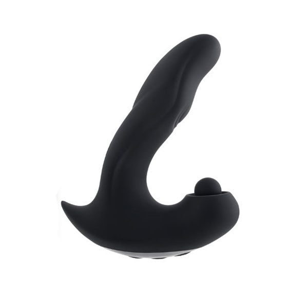 Gender X Mad Tapper Black Usb Rechargeable Double Vibrating Massager