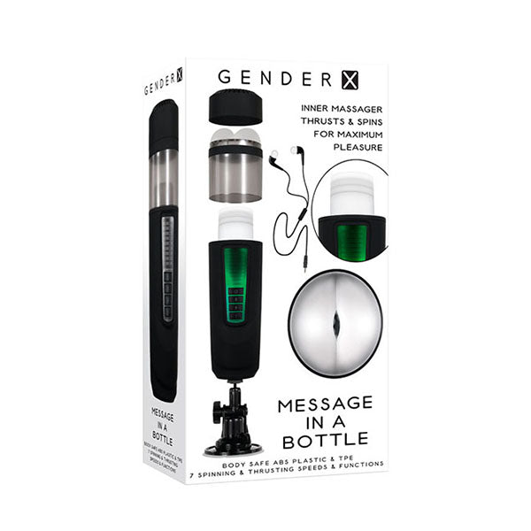 Gender X Message In A Bottle Usb Rechargeable Masturbator