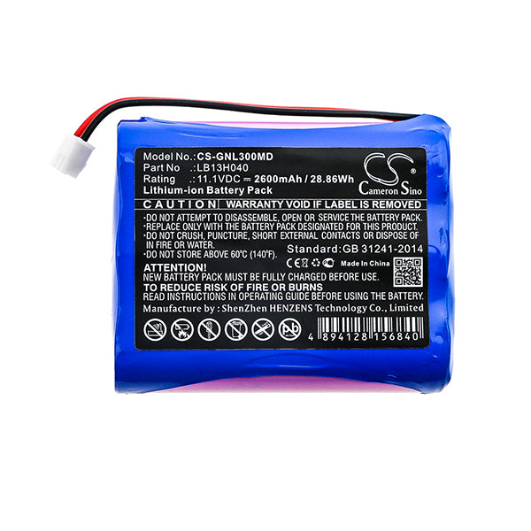 Cameron Sino Cs Gnl300Md 2600Mah Replacement Battery For General