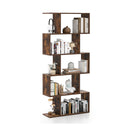 Geometric S Shaped Bookcase With Anti Toppling Device Coffee