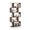 Geometric S Shaped Bookcase With Anti Toppling Device Coffee