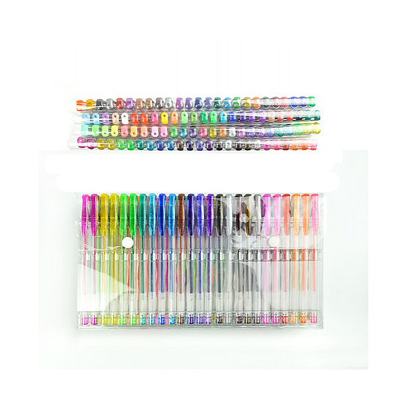 100Pc Set Glitter Gel Pens