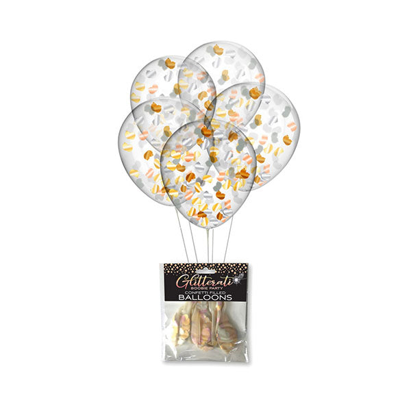 Glitterati Boobie Confetti Balloons Set Of 5