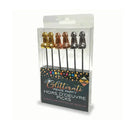 Glitterati Hors D Oeuvre Stainless Steel 18 Cm Food Picks Set Of 6