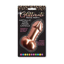 Glitterati Metallic Pink Penis Candle Rose Gold 10 Cm