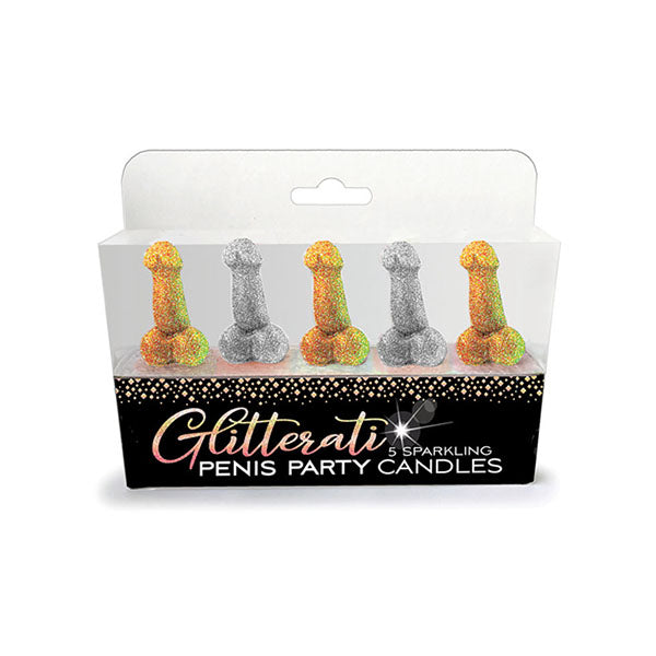Glitterati Penis Party Novelty Candles 5 Pack