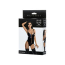 Glossy Wetlook Lace Up Bodysuit Katherin