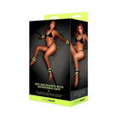 Glow In The Dark Bed Restraints With Adjustable Cuffs
