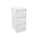 Vertical Filing Cabinet Assembled White China