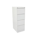 Vertical Filing Cabinet Assembled White China