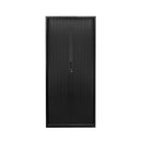 Move Tambour Door Cupboard 1200Mm Without Shelves Black Satin