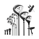 Golf Club Package Set With Oversize Aluminum Driver For Outdoor Use
