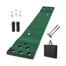 Golf Pong Game Set Portable Golf Putting Mat With 2 Adjustable Putters