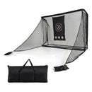 Golf Practice Hitting Net With Dual Side Barriers And Target Cloth