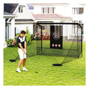 Golf Practice Hitting Net With Dual Side Barriers And Target Cloth