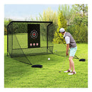Golf Practice Hitting Net With Dual Side Barriers And Target Cloth