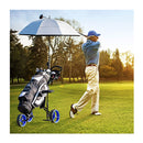 3 Wheel Folding Golf Push Cart With Adjustable Handle And Padded Seat