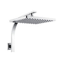 Rain Shower Head Set Gooseneck Arm Wall Mounted Bathroom
