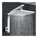 Rain Shower Head Set Gooseneck Arm Wall Mounted Bathroom