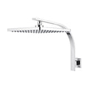 Rain Shower Head Set Gooseneck Arm Wall Mounted Bathroom