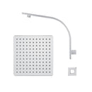 Rain Shower Head Set Gooseneck Arm Wall Mounted Bathroom