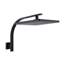 Rain Shower Head Set Gooseneck Arm Wall Mounted Bathroom