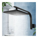 Rain Shower Head Set Gooseneck Arm Wall Mounted Bathroom