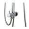 Gooseneck Shower Arm Rail Brass Diverter For Bathroom Water Inlet