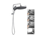 13 Inch Round Shower Head 4 Mode Gooseneck Wall Arm Diverter Set